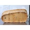 Alfi Brand 61" Free Standing Cedar Wooden Bathtub W/ Chrome Tub Filler AB1136 - alternate 4